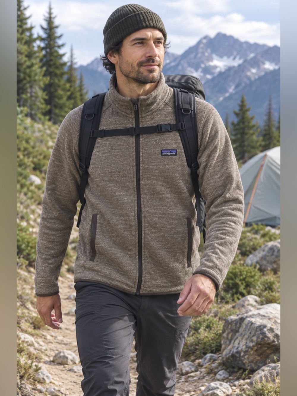 Patagonia Better Sweater Fleece Jacket Men’s Medium Brown Full Zip Hiking